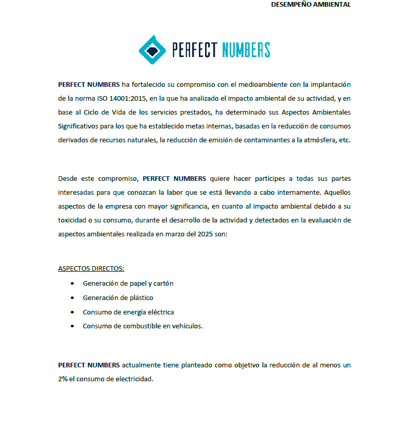 Desempeño Ambiental PN